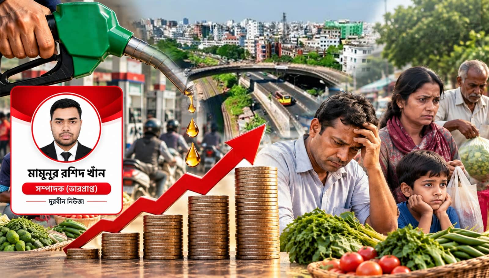 তেলের দাম বাড়ে, চাপটা পড়ে সাধারণ মানুষের ঘাড়ে