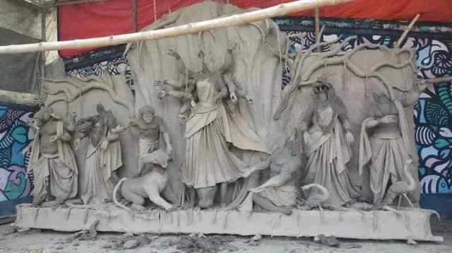 পঞ্চগড়ে রাতের আঁধারে দুর্গাপূজার প্রতিমা ভাঙচুর
