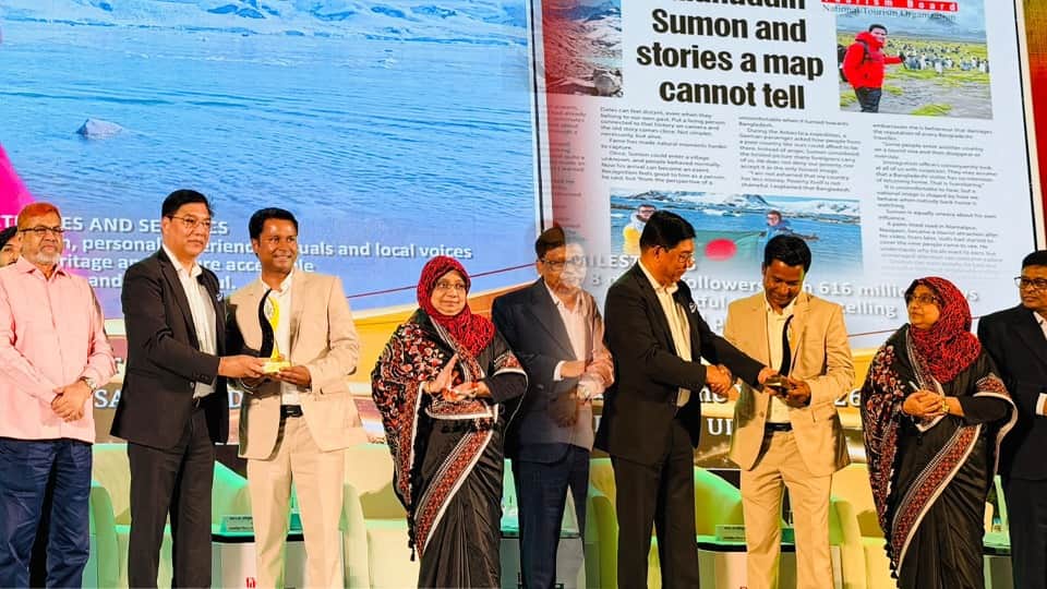 ‘বর্ষসেরা ট্যুরিজম কনটেন্ট ক্রিয়েটর’ পুরস্কার পাচ্ছেন সালাহউদ্দীন সুমন