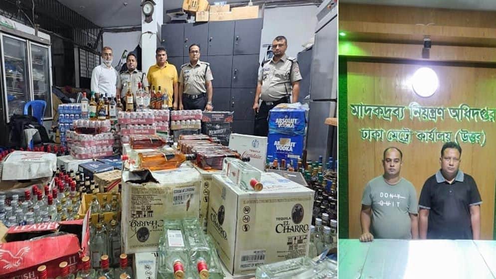 উত্তরার রেস্টুরেন্টের সেপটিক ট্যাংকে মিলল বিপুল বিদেশি মদ ও বিয়ার