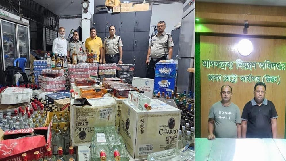 উত্তরার রেস্টুরেন্টের সেপটিক ট্যাংকে মিলল বিপুল বিদেশি মদ ও বিয়ার