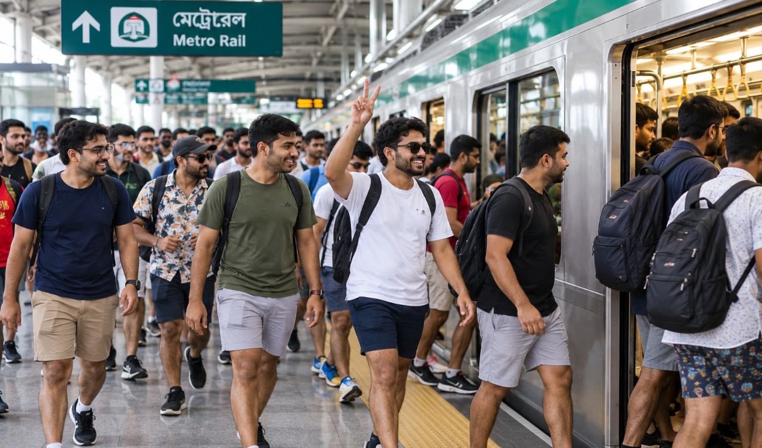 হাফ প্যান্ট পরে মেট্রোরেলে যাওয়ার কর্মসূচি, কারণ কী?