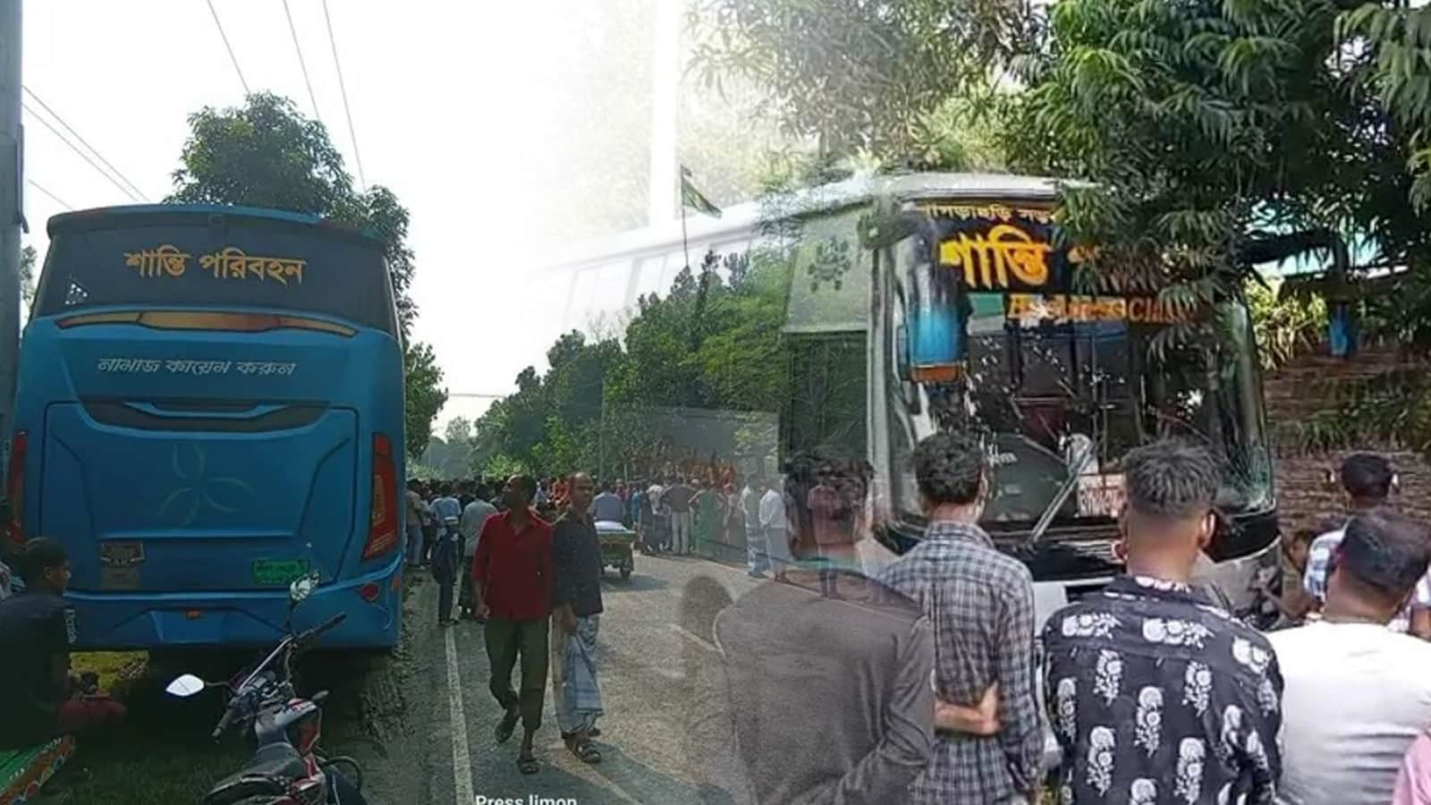 বাসচাপায় বউ-শাশুড়ি নিহত, হেলপার আটক